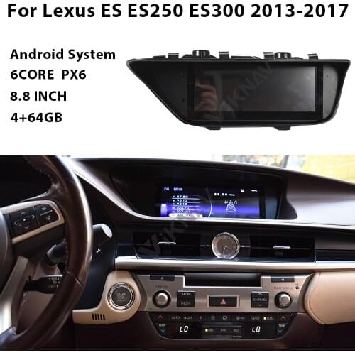 PX6 Android Car Radio For Lexus ES ES250 ES300 2013-2017 GPS Navigation Anti-glare Screen Multimedia Player Radio Audio Stereo