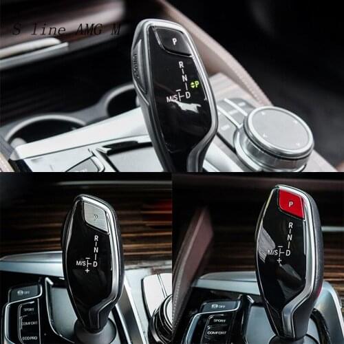 Car Styling Gear Shift Handle Sleeve Buttons Panel Covers Stickers Trim For BMW 5 Series F10 F18 G38 Auto Interior Accessories
