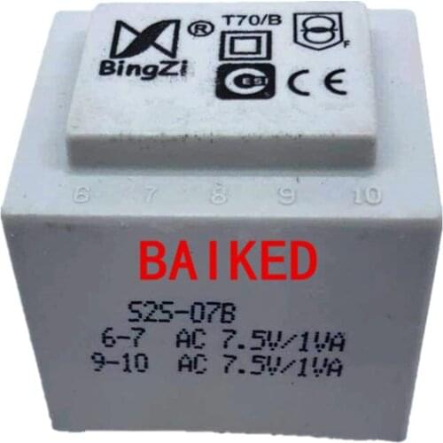 BingZi T70/B S2S - 07B 220 V Input b Double Output Of 7.5 V / 1 Va 2Va Power Transformers