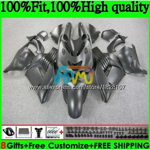 Injection For KAWASAKI ZX 14R ZZR1400 ZX-14R 21BS.8 ZX14R 06 07 Matte black 08 09 10 11 2006 2007 2008 2009 2010 2011 Fairing
