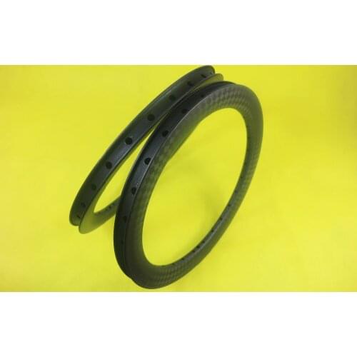 16er 349 38mm Clincher Road Disc Brake 23mm Width 16 inch UD 3K 12K Twill Matte Glossy Cyclocross Bicycle Carbon Rims