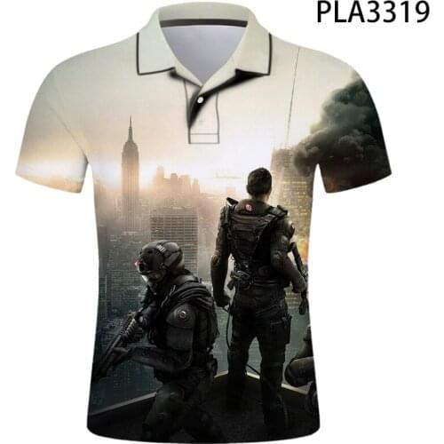 New Summer Rainbow Six Siege 3D Printed Streetwear Hombre Camisas De Polo Men Fashion Casual Polo Homme Boy Short Sleeve Tops