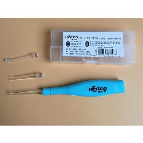 Independent Boxed Yanuo Brand Baby Seat Belt Silicone Soft Ear Pick Luminous Ear Pick Clean Ear Pick