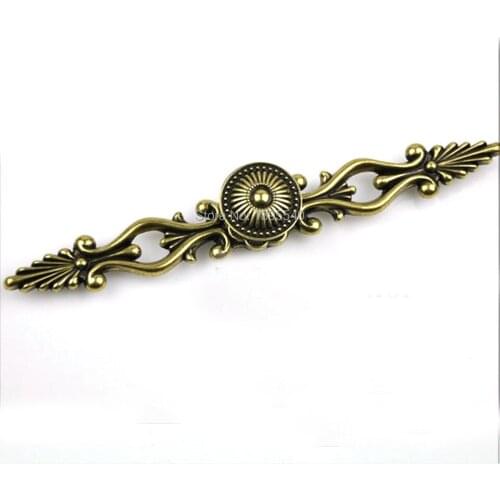 New 224mm Antique Cabinet Kitchen Handles Knobs Euro-Style Vintage Wardrobe Knob Modern Kitchen Drawer Bronze Handles Bars Pulls