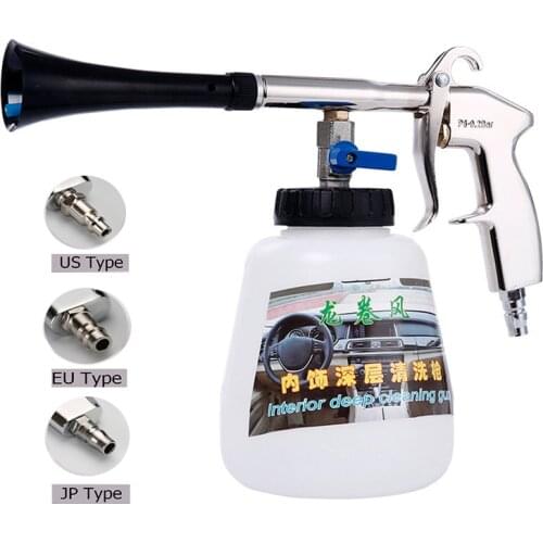 New Car High Pressure Washer Automobiles Water Gun 1L kettle Tornador Cleaning Gun Tool Car Dry Cleaning Gun Deep Clean Washing