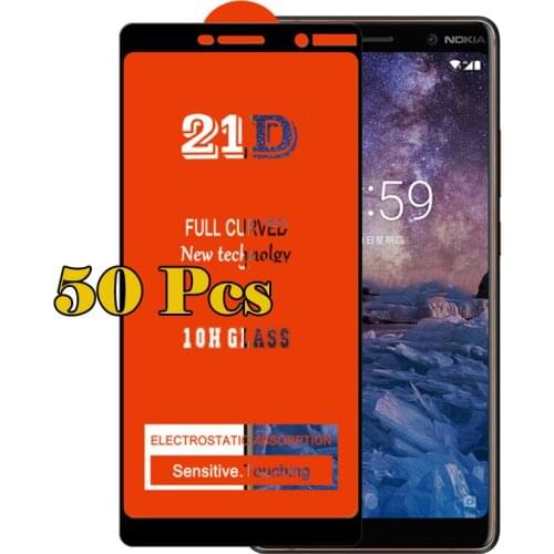 50pcs 21D Tempered Glass Full Glue Coverage Film Guard Screen Protector For Samsung Galaxy M02 M02S M12 M22 M32 5G M42 NFC M62