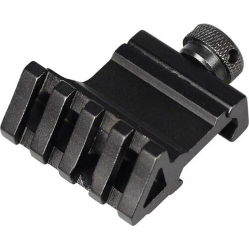 45 Degree Angle Tactical Scope Mount Aluminum 4 Slot Side Rail RTS Sight Rail Airsoft 20mm Picatinny Pistol Base Adapter