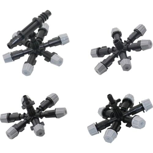 Multi-heads Sprayer Garden Greenhouse Irrigation Sprinkler Adjustable Agriculture Watering Cooling Misting Nozzle 5 Pcs