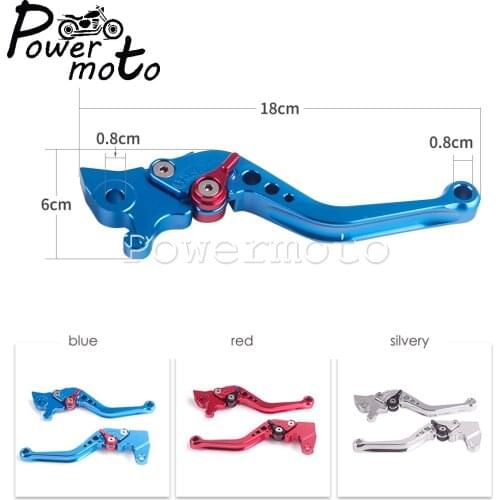 1 Pair Motorcycle Aluminum Blue Handlebar Hand Lever CNC Front Clutch Brake Handle Lever For Yamaha JOG 100 Scooter Dirt Bike