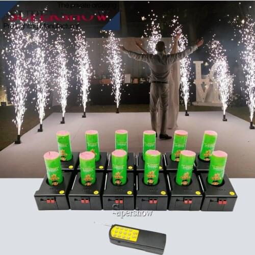 Wireless remote control stage funtain cold fireworks&spark pyrotechnics firing system machine for wedding stage