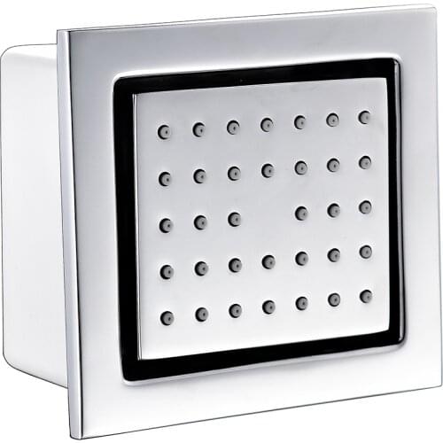 Hidden shower waist shower square side spray wall adjustable angle shower bathroom