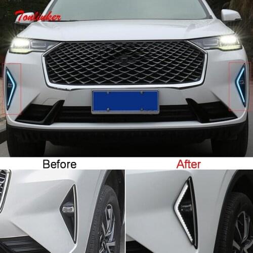 Tonlinker 2 pcs DIY Car Styling New ABS Chrome trim outlet decorated air-conditioning cover ring Stickers for KIA K2 accessories