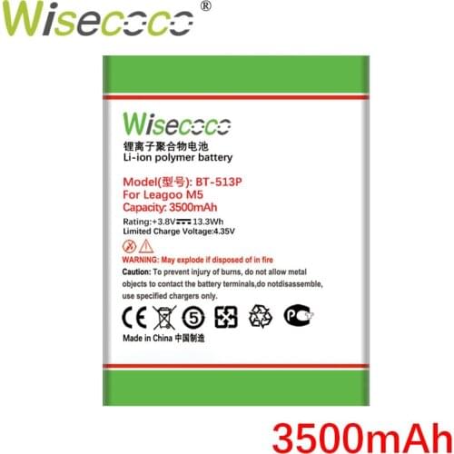 WISECOCO BT-6009 3800mAh Battery For LEAGOO M13 CellPhoneIn stock High Quality Battery+Tracking Number