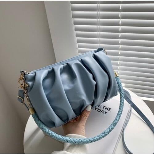 Women PU Leather Bag Fashion Solid Color Ladies Purse Shoulder Bags Casual Travel School Shopping Bags Office Lady Handbag