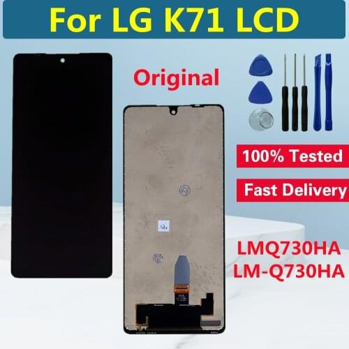6.8" Original For LG K71 LCD Display With Frame Touch Screen Digitizer For LG K71 Q730 LMQ730HA LM-Q730HA LCD Screen Replacement