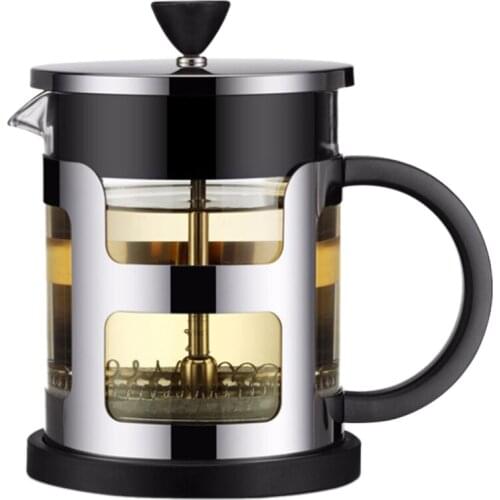 1pc 600ML/1000ML Household Tea Filter Glass Teapot Handle Heat Resistant Glass Teapot Coffee Pot Tea Maker