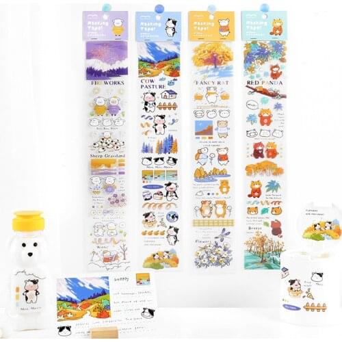 12pcs/LOT four seasons for you series stationery sticker Creative decoration DIY shared outfit tape PET sticker
