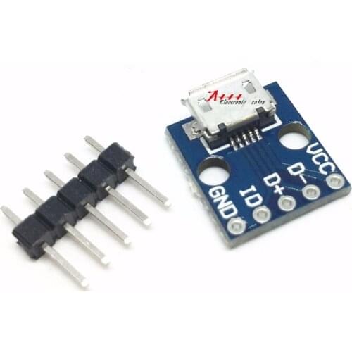 2PCS micro USB Interface power switch interface Bread Board 5V power supply module exploitation Board