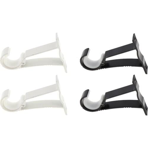 2Pieces Mounted Blinds Curtain Rod Wall Bracket Holder for 28mm Rod,Durable