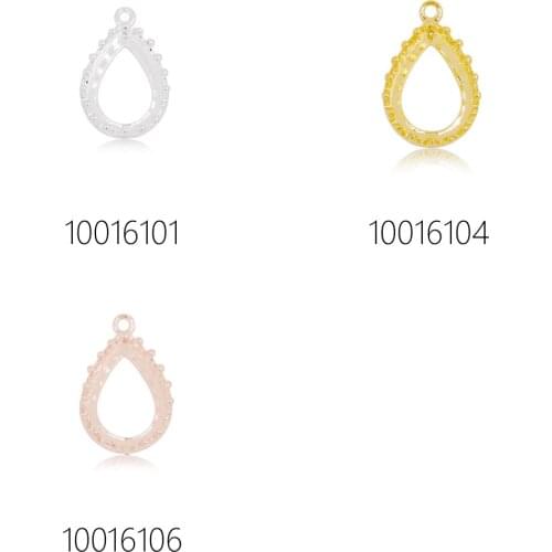 20pcs brass made 10x14mm Teardrop Bezel Cup,Claw Clasp Bezel,12x18.5mm O.D.,Claw Setting Bezel Link-100161