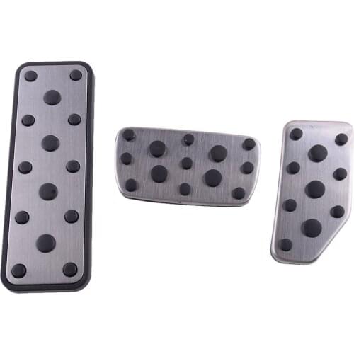 3Pcs/Set Front Footrest Brake Gas Pedal Pad Cover Fit for Subaru Forester Impreza Crosstrek Outback Legacy Ascent 2020 2021 AT