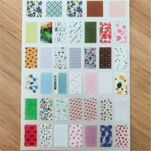Japanese Style Flowers Nail Stickers Web Celebrity Hot Selling Nail Art Paper Sticker Nail Decals