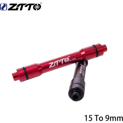 ZTTO Bicycle Front Wheel Thru Axle Adapter 15MM Adapter 9MM QR Skewers Bicycle Quick Release For MTB Mountain Bike front hub M2
