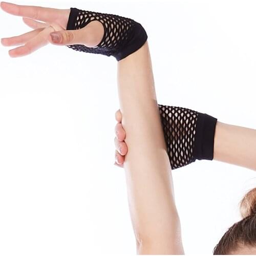 MiDee Dance Accessory Performance Hands Wear Fishnet Gloves Fingerless Unisex