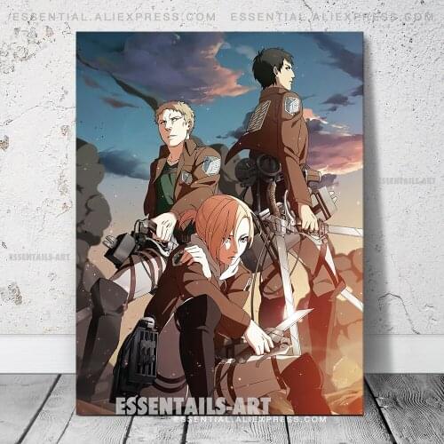 Attack on Titan Annie Reiner Bertolt Anime Canvas Wall Art Painting Home Decor Pictures Bedroom Room Decoration Prints Poster