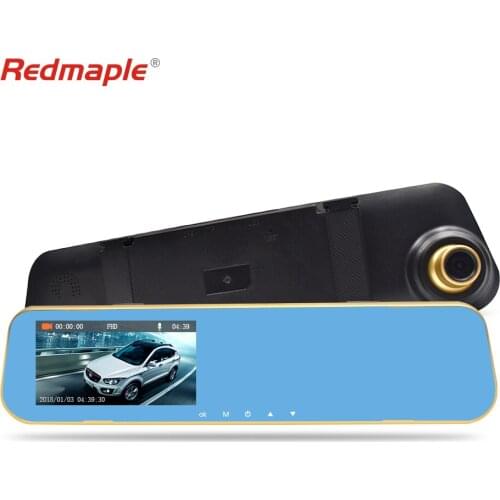 Car DVR Camera Dual Lens IPS 4.5" Full HD 1296P /1080P Mirror Digital Video Recorder G Sensor Night Vision Dash Cam
