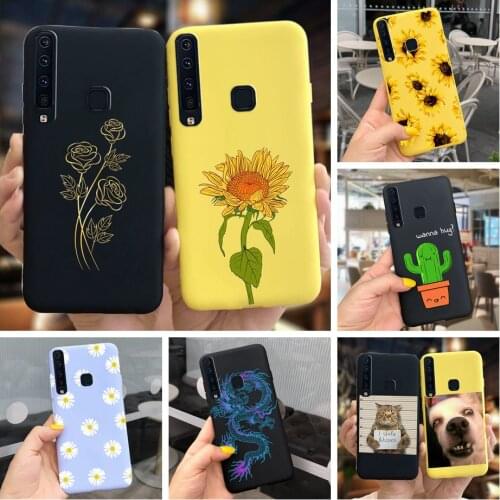 Flower Phone Case For Samsung A9 2018 A920 SM-A920F Back Cover Silicone Painted Soft Fundas for Samsung Galaxy A9 2018 A 9 Cover