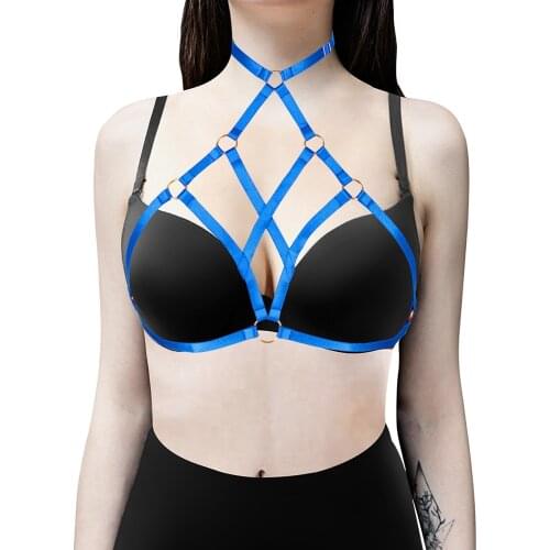 Harajuku Bdsm Stockings Erotic Lingerie Womens Lingerie Sexy Cage Bra Costumes Body Harness Cosplay Garter Strap Belt Bondage