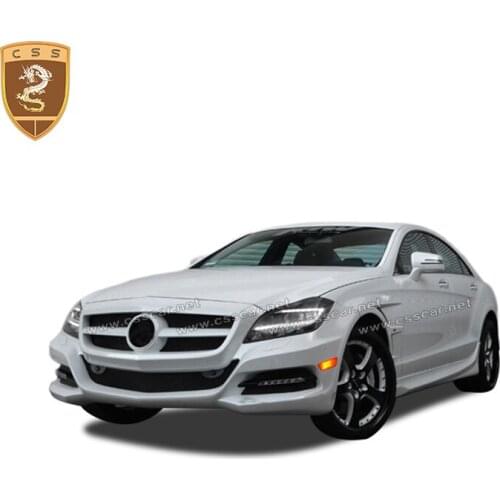 Commas For Mercedes-Benz CLS C218 2011-2016 Fiberglass Front Bumper Rear Lip Side Skirts Rear Wing Spoiler Body Kit Lorinser