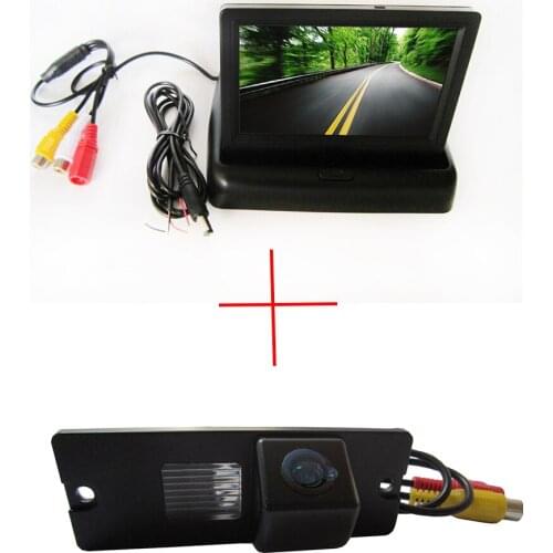 Color CCD Car Rear View Camera for Mitsubishi Pajero V3 V6 V8 Zinger,with 4.3 Inch foldable LCD TFT Monitor