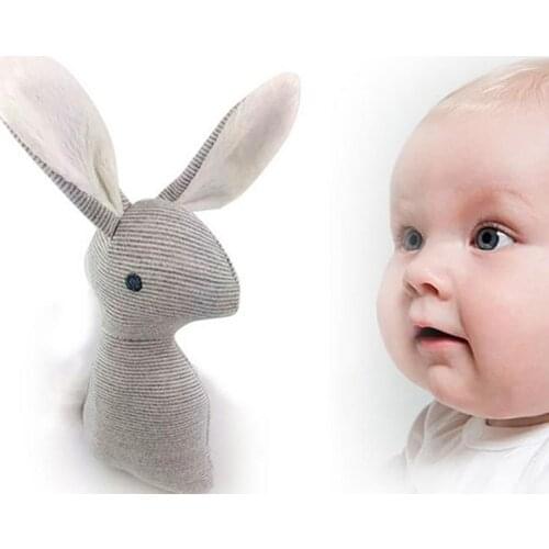 Baby Rattle Animal Cute Rabbit Infant Hand Bell Plush Kid Toy With BB Sound Gift
