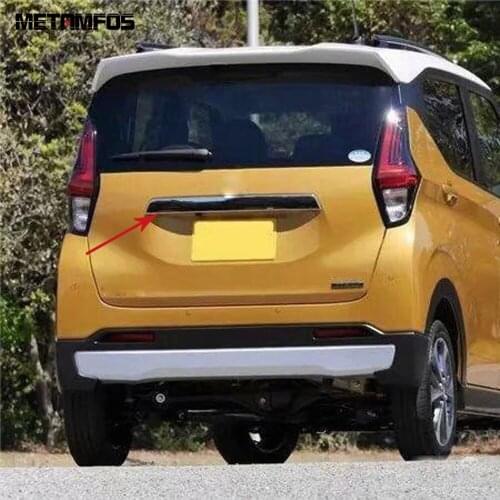 For Mitsubishi ekx 2020 Chrome Rear Trunk Streamer Tail Door Gate Molding Trim Decoration Strip Exterior Accessories Car Styling
