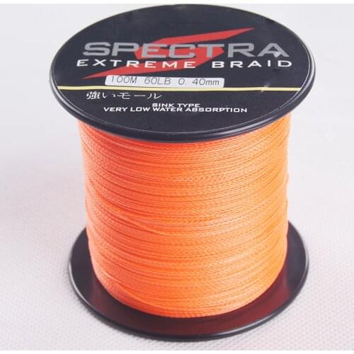 DORISEA SPECTRA 8 Strands 100m Extreme Braided Multifilament Fishing Line 6lb 10lb 20lb 30lb 60lb 80lb 100lb 200lb 300lb