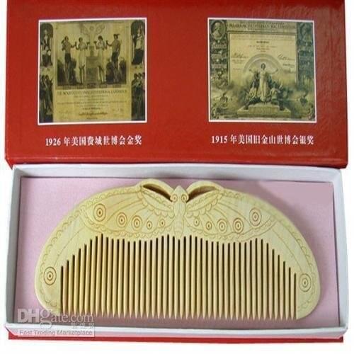 Double side h Salable!Guaranteed 100% handcrafted with Chinese charm butterfly shape boxwood