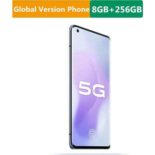 Global Version Vivo X50 Pro 5G Cell Phone 6.56" 90HZ AMOLED 8GB RAM 256GB ROM 48.0MP NFC OTA Snapdragon 765G Android 10.0 OTG