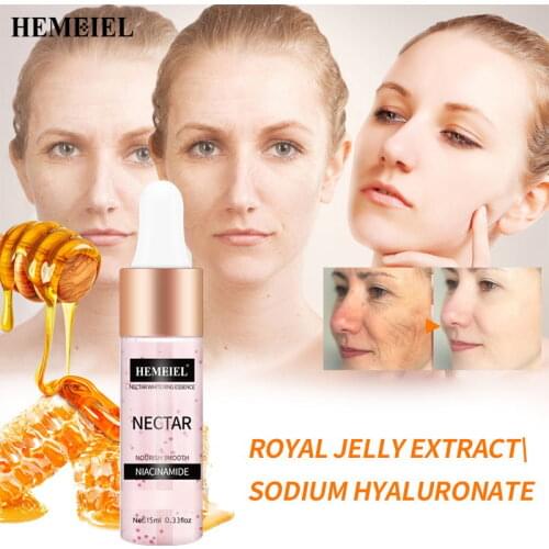 Hemeiel 15ML Whitening Essence Nectar Bloom Extract Niacinamide Nature Serum Cream Face Skin Care Retinol Hyaluronate Lightening