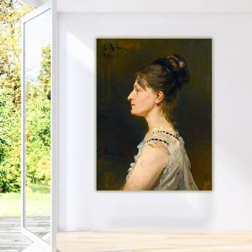 Ilya Efimovich Repin《Portrait Of Maria Grigorievna Ge》Canvas Oil Painting Aesthetic Picture Wall Hanging Decor Home Decoration