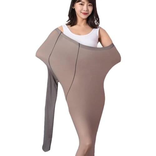 Winter Pantyhose Plus Size Sexy Nylons Stewardess Gray Pantyhose with High Waist Tights for Women Nylon Pantyhoses Large Sizes