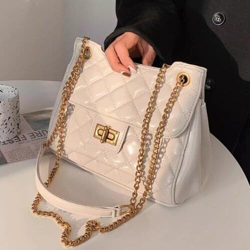 Lattice Square Crossbody bag 2021 New High-quality PU Leather Womens Designer Handbag High capacity Shoulder Messenger Bag