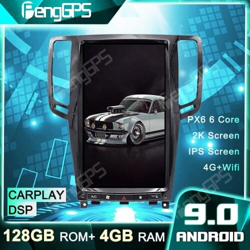 Multimedia GPS Navigation for Infiniti G25 G37 2007-2013 Car Radio DVD Player Tesla Vertical Screen 1920*1080 Android 9.0