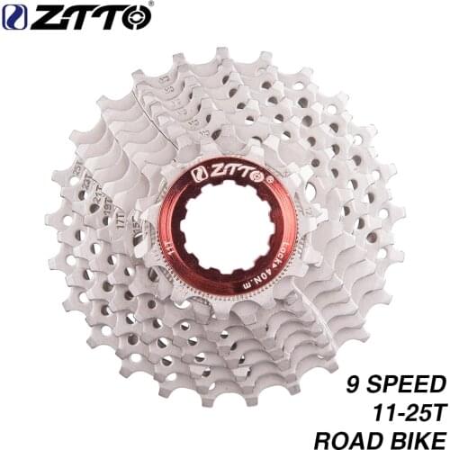 ZTTO Road Bike 9 Speed 11-25T Cassette 9s 25T Freewheel Road Bicycle Parts 18S 27S Speed Sprocket for Sora 3300 3500 R3000