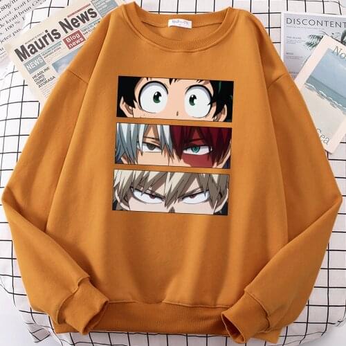 Japan Anime Character Print Hoodies Men Woman Fleece Loose Sweatshirt Autumn Spring 2021 New Loose Casual Fashion Hoody Pullover