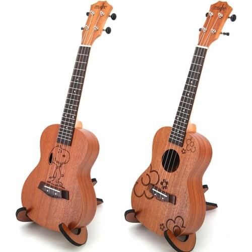 Learn Aesthetic Ukulele 23 Inch Decor Kids 23 Inch Cute Children Cartoon Guitarra Capo 4 Strings Musica Little Guitar HX50LL