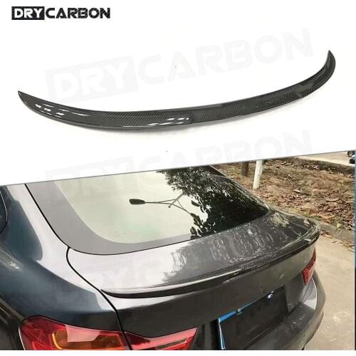 For 4 Series Carbon Fiber Rear Spoiler Trunk Wings for BMW 420i 420d 428i 435i F36 Sedan 2014 - 2017 M Style FRP Boot Spoiler