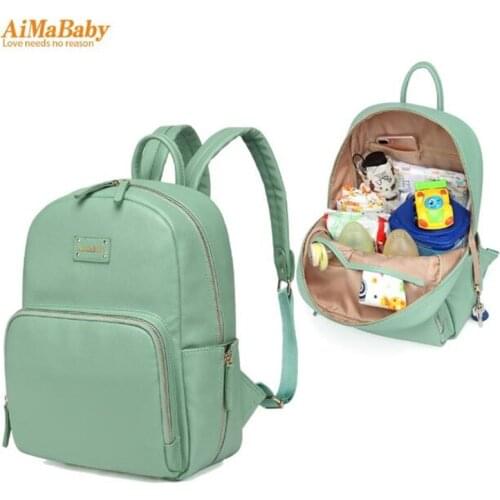 PU Leather Baby Bag Organizer Tote Diaper Bags Mom Backpack Mother Maternity Bags Diaper Backpack Large Nappy Bag