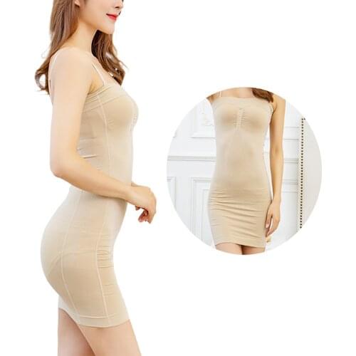 Women Seamless Slimming Control Body Shaper Tube Dress Slips Boob Tube Shapewear Body Shaping Dress